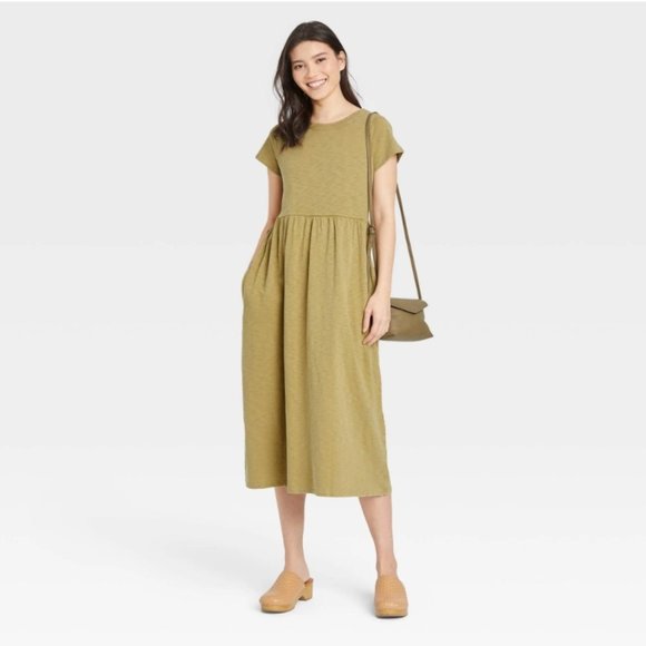 Universal Thread Dresses & Skirts - Women's Short Sleeve Babydoll T-Shirt Dress - Universal Thread™Size S NWOT Green
